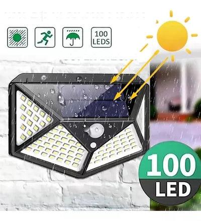 Luminária Solar Inteligente com 4 Placas e 100 LEDs